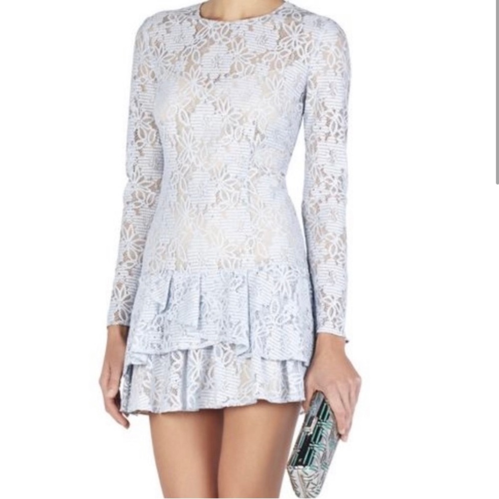 BCBG Maxazria Baby Blue Mini Dress, Size 2